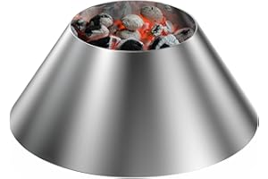 only fire Stainless Steel Charcoal Briquet Holder BBQ Whirlpool for Weber Kettle, WSM Smoker, Big Green Egg Grills