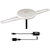 Five Star 360&deg; Omni-Directional Reception HDTV Antenna | Amplified Outdoor TV Antenna 150 Miles Long Range for Indoor/Outdoor, RV, Attic Support 4K 1080P UHF VHF Free HDTV Channels