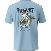 Palmyth Fishing Shirts for Men Short Sleeve T-Shirt UPF 50+ Sun Protection UV Tee