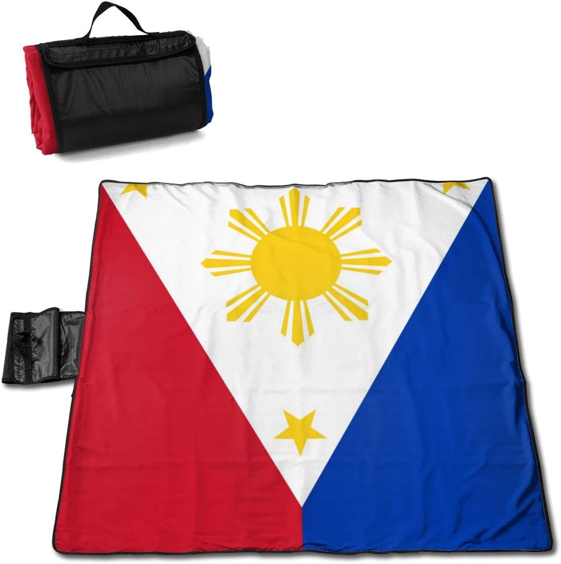 Jinitami Beach Blanket Philippine Flag Proud Sand Proof