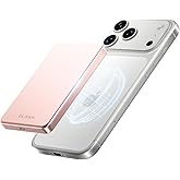 ULiXWH 10,000mAh for MagSafe Power Bank Ultra Slim, Magnetic Wireless Charger with USB-C Cable, Fast Charging Portable Battery for iPhone 17 Pro Max/17 Pro/Air/16/15/14/13, Rose Gold