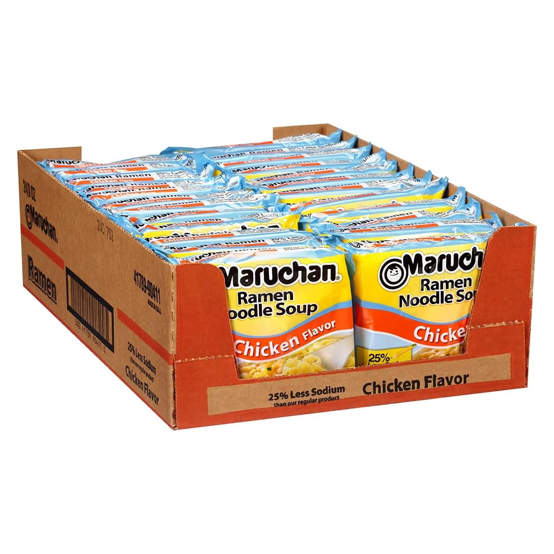 Maruchan Ramen Less Sodium Chicken, Instant Ramen