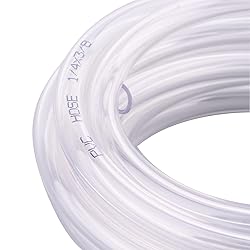 DERNORD PVC Tubing 1/4"ID X 3/8"OD Flexible Clear