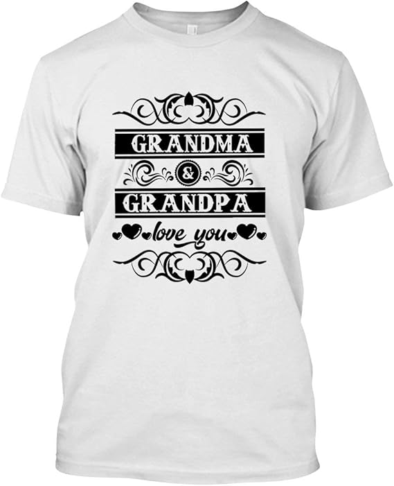 Amazon.com: Grandma and Grandpa Love You Unisex Shirt, T Shirts Gifts