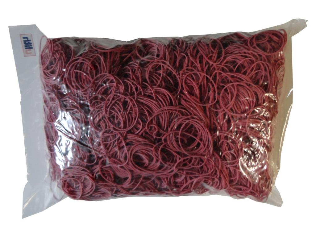 1 kg rubber bands, rubber rings, red, width = 1 mm, diameter = 80 mm.