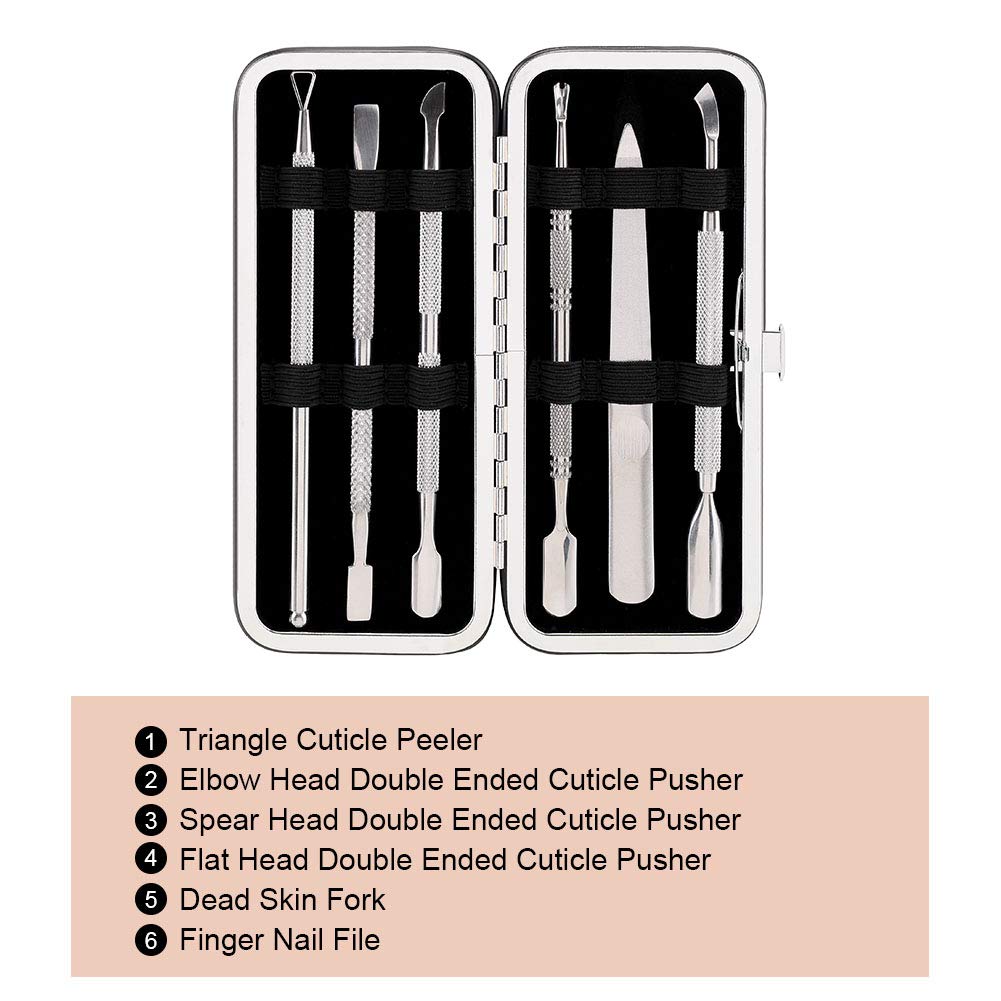 JPNK 6PCS Manicure Set Nail Clippers, Stainless Steel Pedicure Grooming Kit, Professional Home Travel Nail Tools : Beauty
