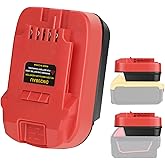 KUNLUN Battery Adapter for Bauer 20V Cordless Tools, Convert for Dewalt 20v MAX XR and for Milwaukee 18V Red Lithium Battery to Bauer 20V Max Batteries (1 Adapter Only)