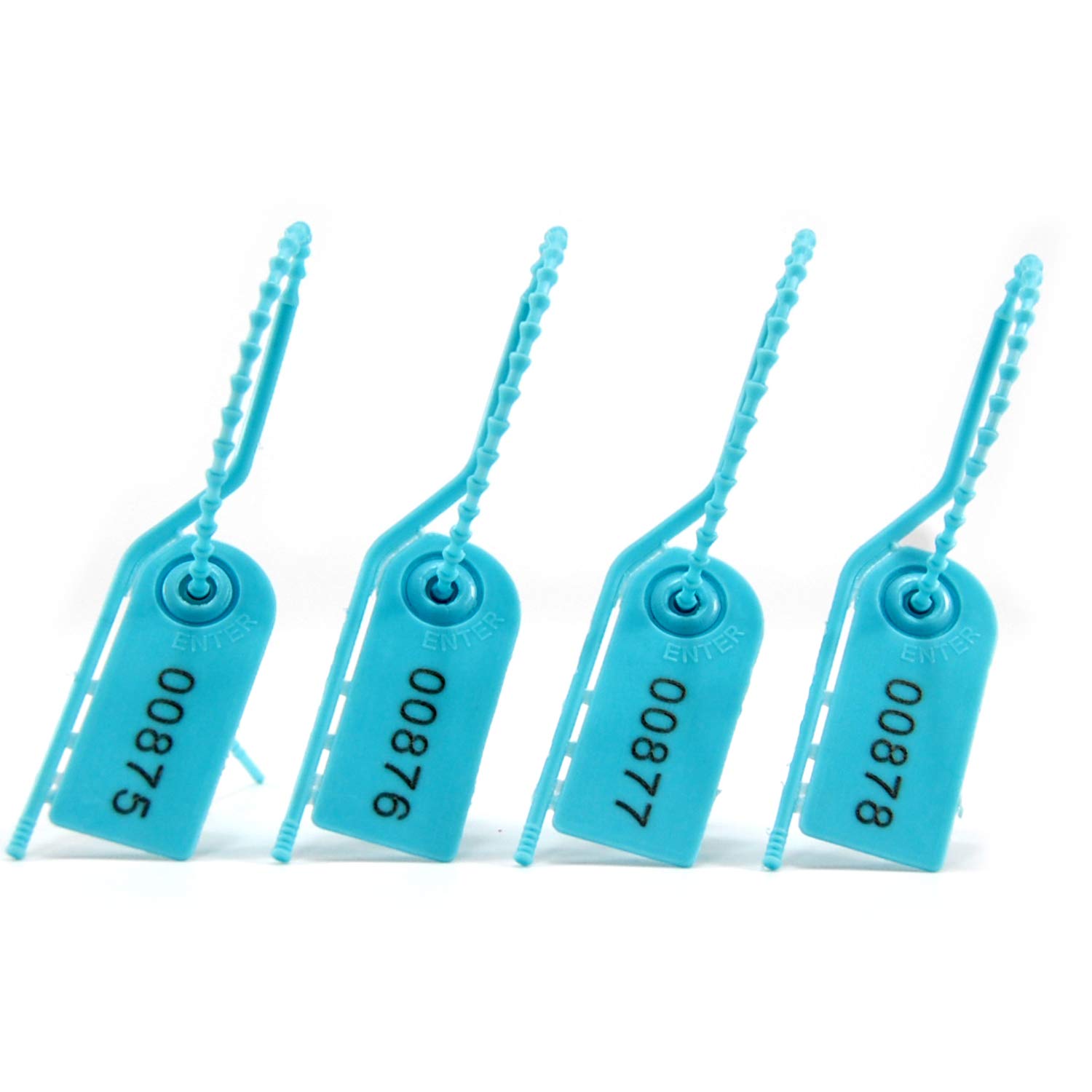 100 Pcs Plastic Cable Tie Labels Security Tag Seal Tamper Tags, Seals Pull for Clothing Shoes Handbags Luggage Logistics Transportation Shipping Tags