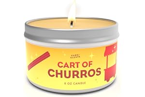 Park Scents Cart of Churros Candle - Authentic Sweet Churros Smell - Iconic Disney Treat - Handmade in The USA Vegan and Cruelty-Free | 8 oz. Tin