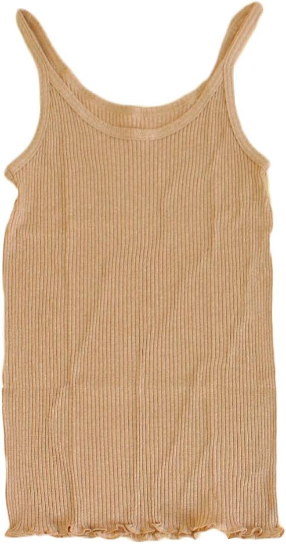 Amazon 天衣無縫 リブキャミソール オーガニックコットン 下着 インナー レディース ブラウン インナーキャミソール タンクトップ 通販