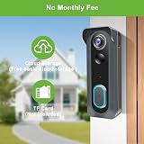 KAMEP Video Doorbell Camera Wireless 1080P WiFi 2.4G IP66 Battery Alexa view 6