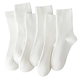 ACCFOD 9-11 White Crew or Modern Socks for