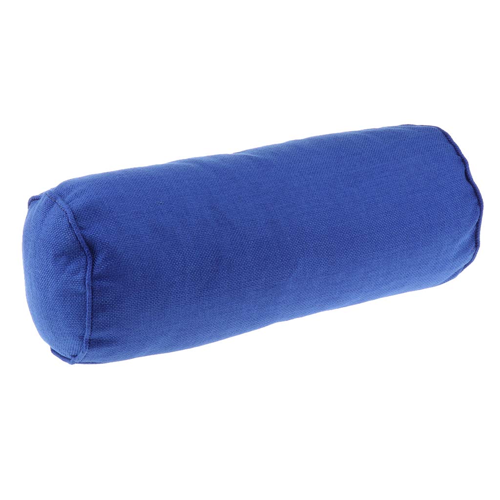 SM SunniMix Cozy Breathable Neck Roll Pillow Cervical Bolster Dark Blue