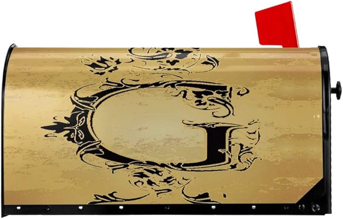 Amazon Com Fehuew Vintage Hand Initials Letter G Mailbox Covers Magnetic Home Garden Decorative Mailbox Cover Seasonal Mailwrap Outdoor Yard Standard Size 21x18 In Garden Outdoor