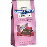 Ghirardelli Dark Chocolate with Raspberry Filling Squares 6.38 oz