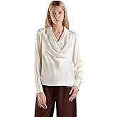 Calvin Klein Women's Sportswear Blouse, Cream, Large