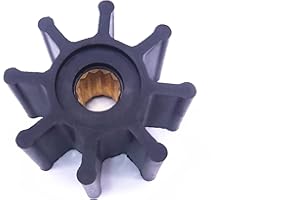 SOUTHMARINE Flexible Water Pump Impeller for Jabsco 11979-0001 / for CEF 500155 / for JMP 7200-01 / for DOOSAN 60.06804-0005 / for DJ 08-40-0801 / for Yanmar 122610-42021 Inboard Engine Motor