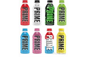 GENERIC Prime Hydration Sports Drink All 8 Flavors Variety Pack - Energy Drink, Electrolyte Beverage - Meta Moon, Lemon Lime, Tropical Punch, Blue Raspberry, Grape, Lemonade, Ice Pop & Strawberry Watermelon - 16.9 Fl Oz (8-Pack)