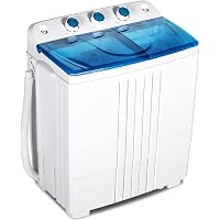 STHOUYN Portable Washing Machine Washer Dryer Combo, 21lbs Capacity 14.4lbs Wash and 6.6lbs Spin-Compact Twin Tub Washer…