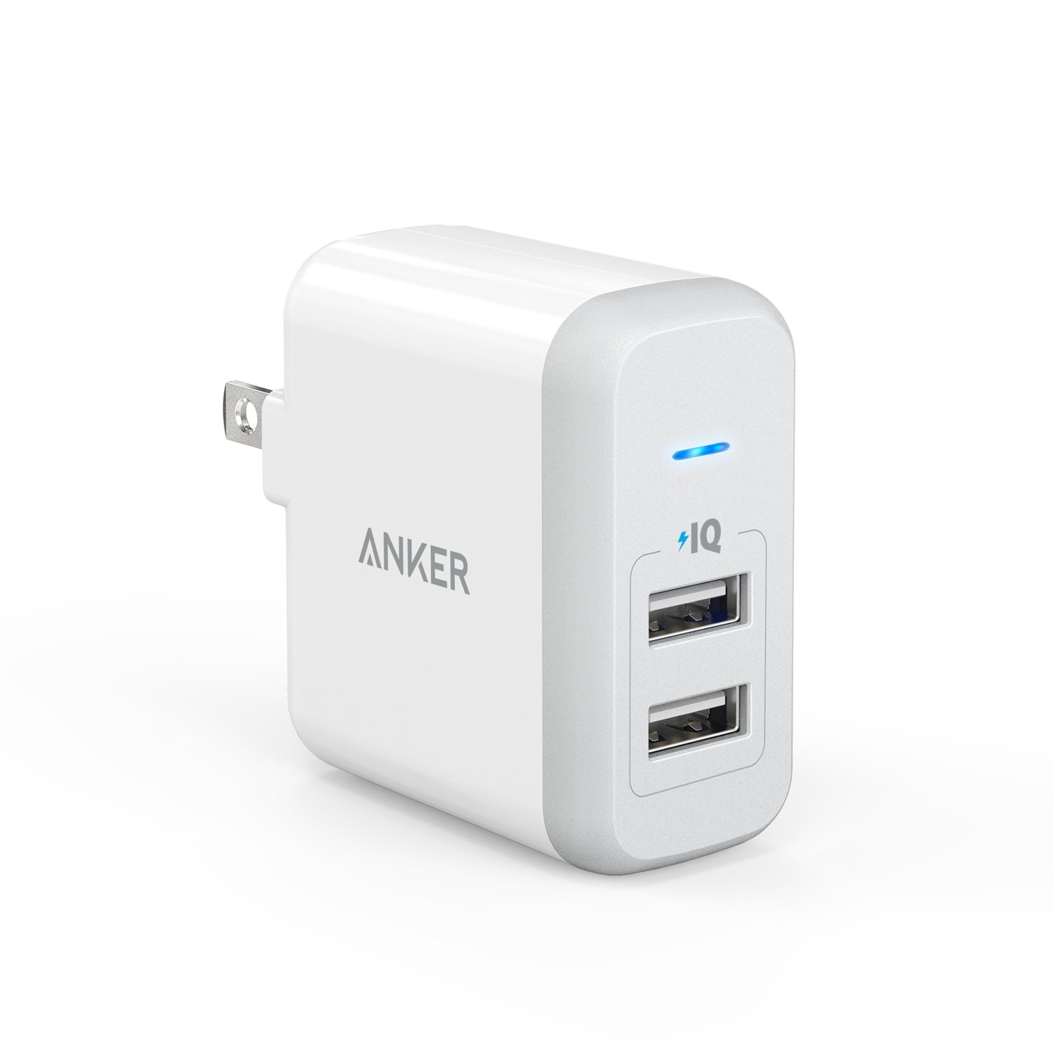 [Upgraded] Anker 2Port 24W USB Wall Charger PowerPort 2 with PowerIQ