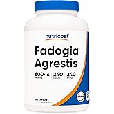 Nutricost Fadogia Agrestis 600mg Per Serving, 240 Capsules, Gluten-Free | Potent 10:1 Extract, GMO-Free Supplement