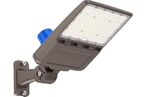 G GJIA LED Parking Lot Light, 200W, 28000LM 5000K Shoebox Light with Dusk to Dawn Photocell,Adjustable Arm Mount, IP66 Waterproof, Commercial LED Area Security Light for Parking Lot,Roadway