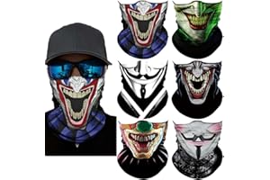 Sidasion Neck Gaiter Mask,UV Protection Bandana Gator Face Cover Covering Mask,Tube Scarf,Neck Warmer Balaclava,Headband