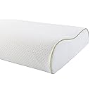 ROHI Cervical Contour Pillow - Memory Foam Chiropractic Vented Cooling Pillow - #1 Chiropractor Recommended Orthopaedic Hypoallergenic Pillows for Back and Side Sleepers - Removable Case, 30cm x 50cm