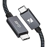 iVANKY 100W USB C to USB C Cable [6.6ft, 20Gbps], USB-C 3.2 Gen 2x2 Cable with PD Fast Charge and 4K Video Output, Braided Ty