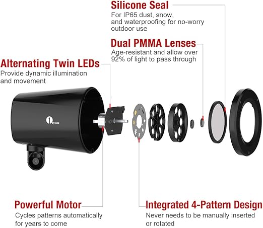 1byone proyector de navidad de luz LED imágenes que cambian ...