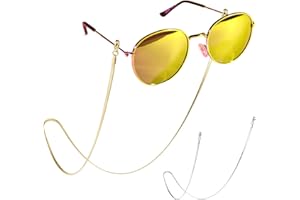 VeekyVicky Eyeglass Chains for Women Stylish Glasses Chains Face Mask Holder Gold Plated Silver Black