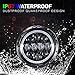 T-Former DOT Approved 7'' RGB LED Headlights and 4 '' LED Fog Lights Halo Ring for Jeep Wrangler 1997-2018 JKU JK Rubicon TJ LJ