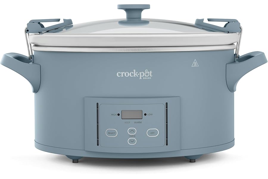 Crock-Pot® Design Series 7-Quart Programmable Slow Cooker, Morning Haze Blue Book
