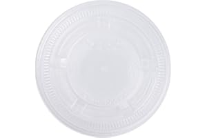Karat FP-PL400-PP 3.25 oz., 4 oz. & 5.5 oz PP Portion Cup Lids (Case of 2500)
