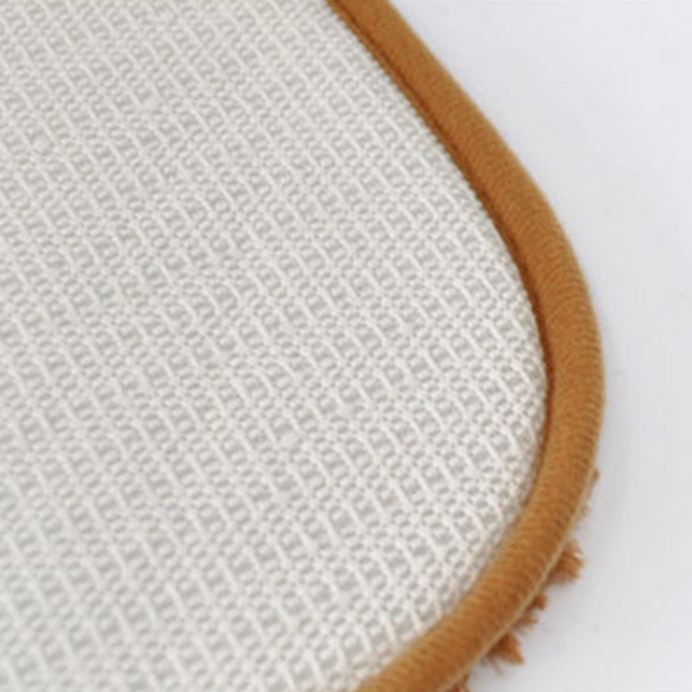 YoYoly Luxurious Water absorption non-slip Soft and comfortable Memory Foam Bath Mat Bathroom Shower Rug Non Slip (Red)