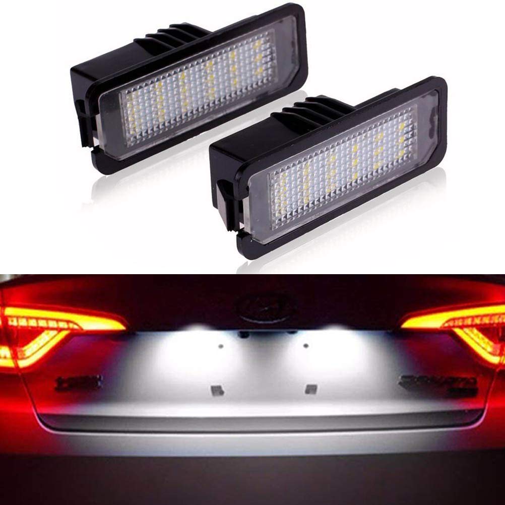 2 PCS LED Car License Plate Light Assembly 12V 24 Led lamp bulb for BMW 1 3 5 X Series Error ...