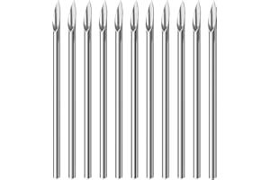 WOLAYI Piercing Needles,40PCS 13G Stainless Steel Sterile Disposable Surgical Steel Piercing Needles for Belly Navel Nipple Tongue Ear Piercing Needle(13G)