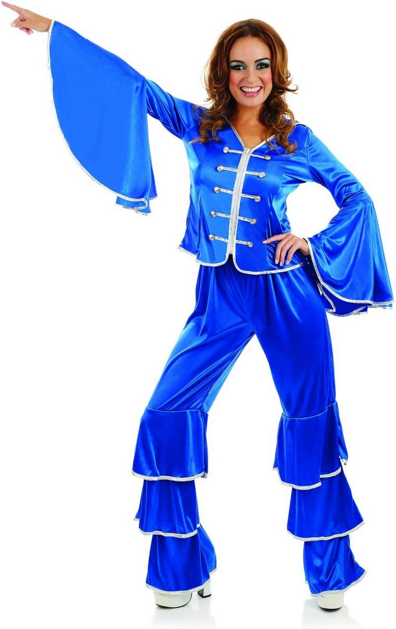 Fun Shack Women’s Disco Queen Blue Costume BigaMart