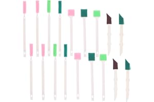 GANAZONO 18pcs Pet Waterer Cleaning Sponge Brush for Cat and Dog Water Fountains Multi-Functional Bottle and