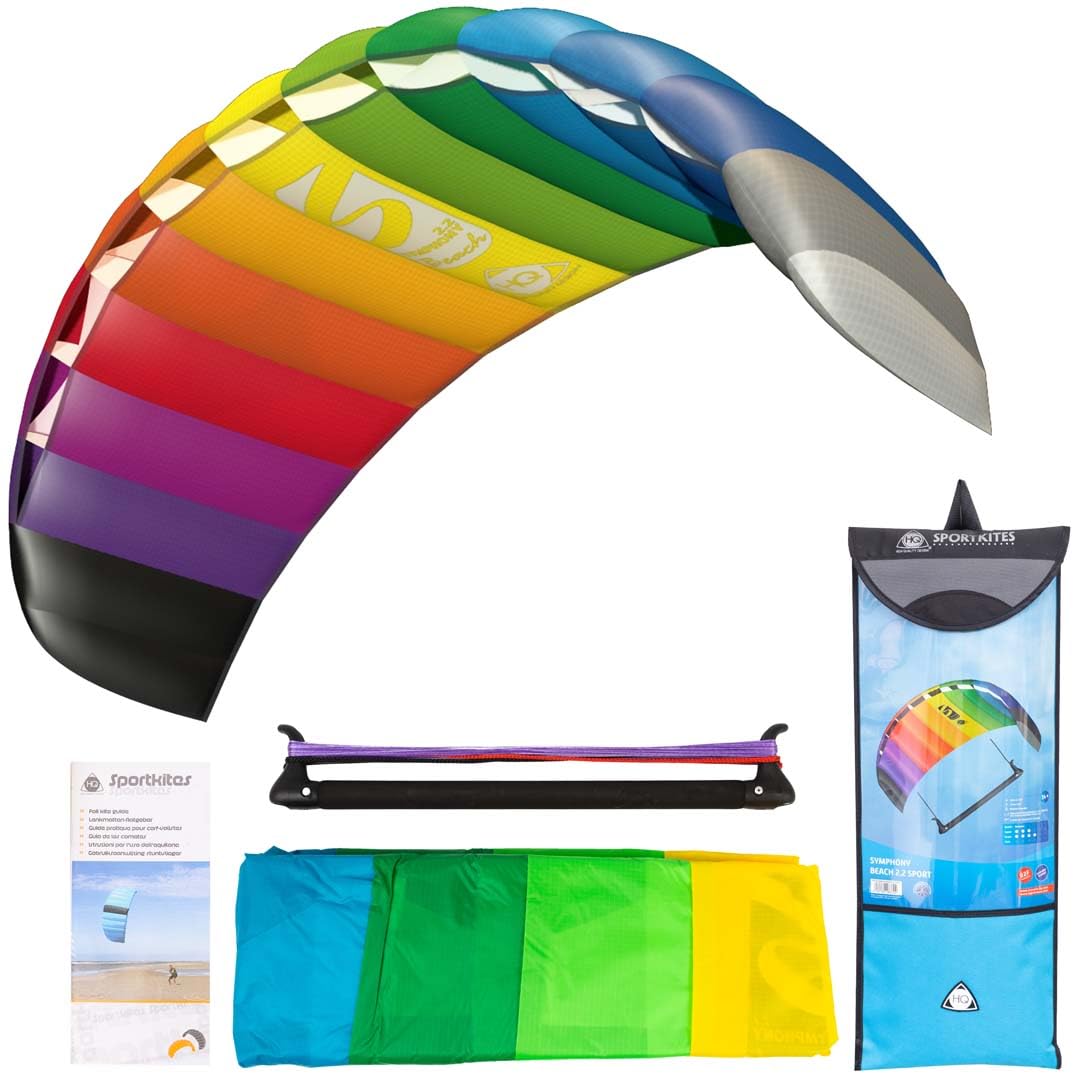 HQ Symphony Beach III 2.2 Sport Kite Mattress Unisex-Youth, Rainbow, 220 x 73 cm