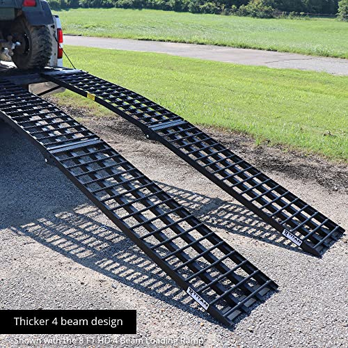 Titan Ramps 10 FT HD 4 Beam Arched UTV Loading Ramps, Pair Black