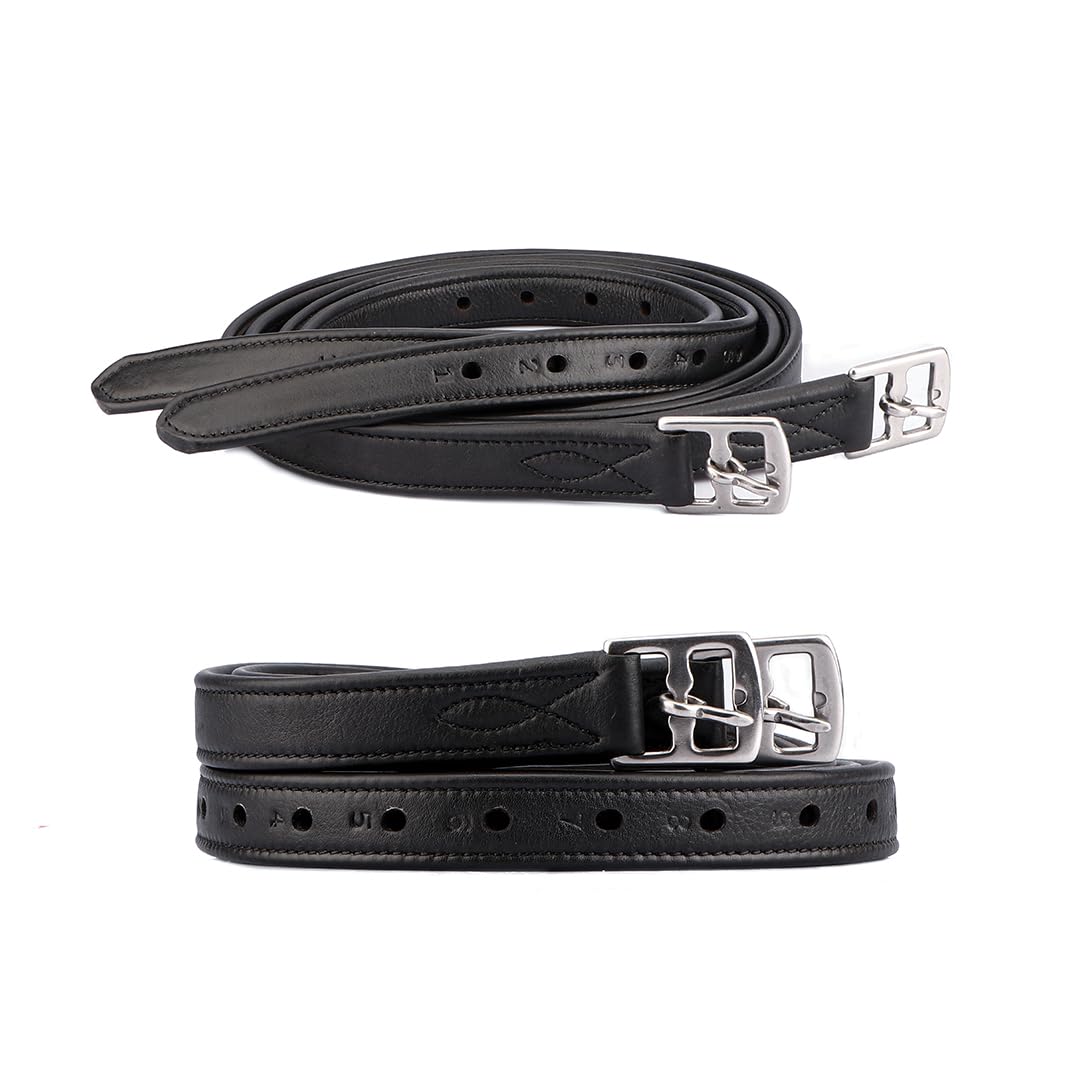 SIE Wrapped supersoft stirrup leathers (45'', Dark Brown)