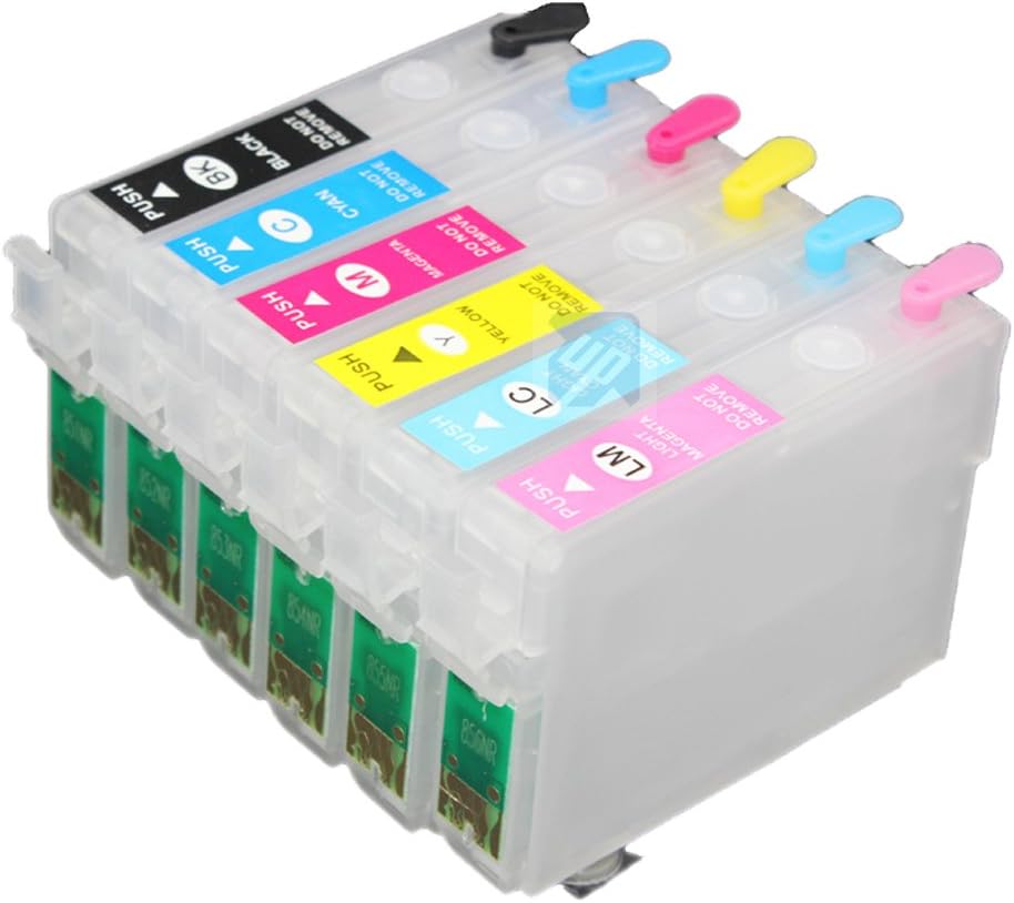 UniPrint T0801 801 refillable ink cartridge for epson R265 R285 R360 RX560 RX585 RX685 P50 PX650 PX700 PX800 PX710 PX720 PX810 PX820