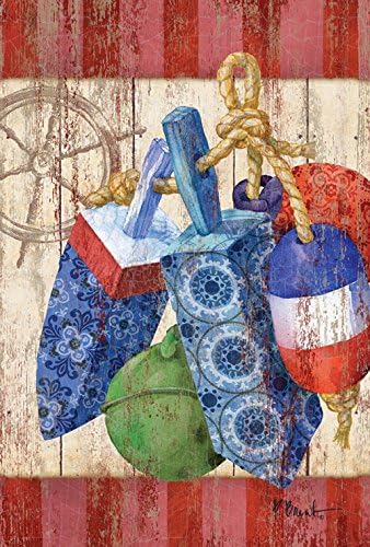 Sophia Emma Rustic Floats and Wheel Decorative USA-Produced House Flag