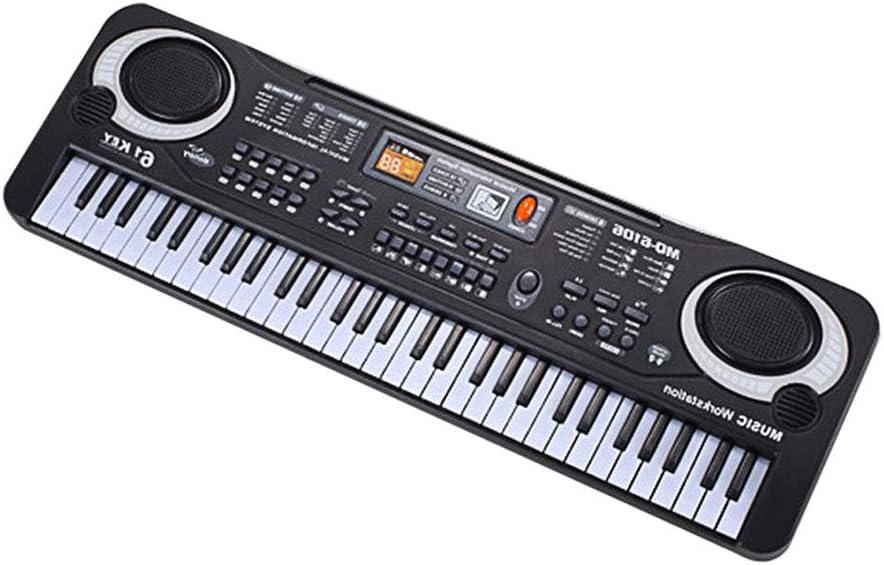 LYJIN Piano Keyboard, Smart 61-key multi-function keyboard Children piano beginner music toy musical instrument 16 tones 10 rhythms