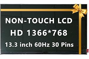 13.3" HD 1366 * 768 30 Pins 60Hz for Dell Latitude Replacement Screen LCD 5300 5310 7300 7310 B133XTN03.1