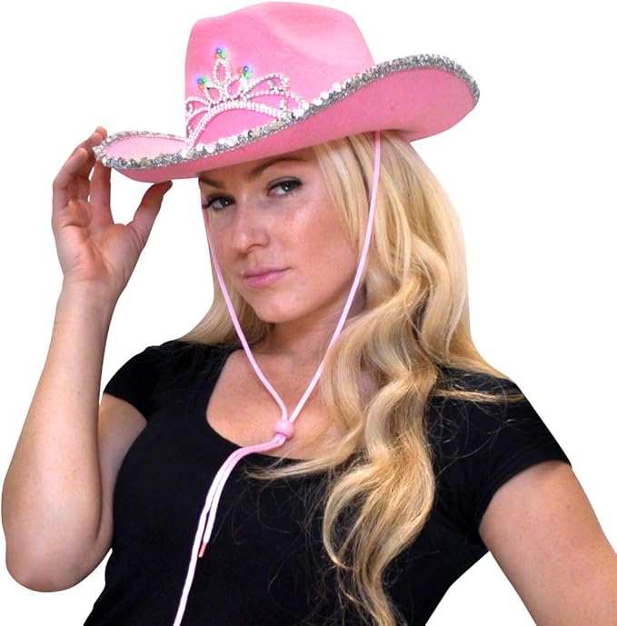 baby pink cowgirl hat