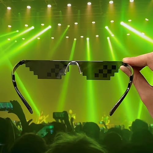 Pcs Thug Life Glasses Pixel Sunglasses for Party, Deal with it Glasses  Bachelor Party Decor Funny Sunglasses