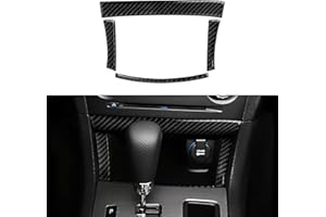 BRMYL Car Carbon Fiber for 2011-2021 Dodge Charger Accessories Storage Box Cover Frame Decals Accessories Interior Stickers