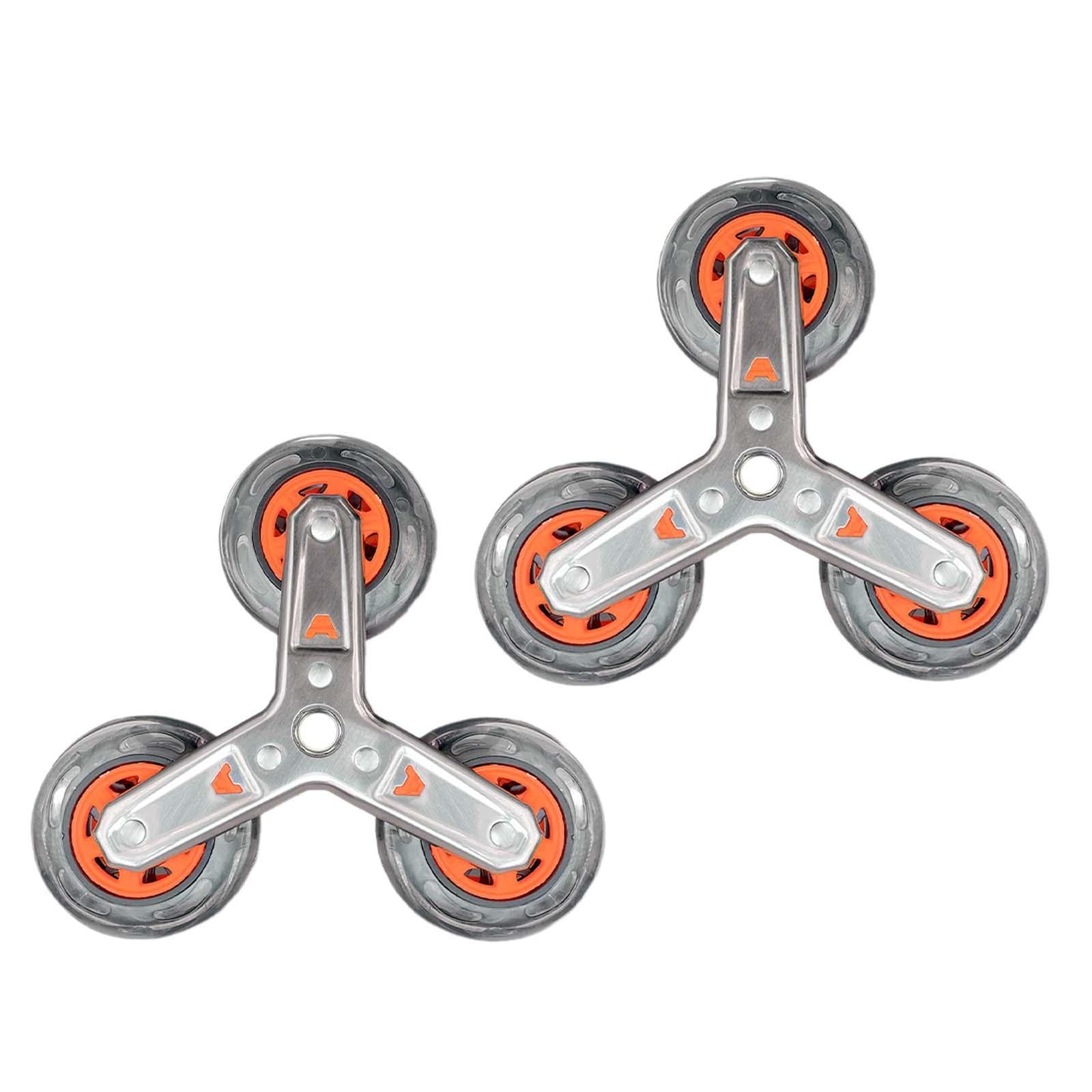 Perfeclan 2x Stair Climbing Wheels for Shopping Cart Trolley - Replacement Accessories for Portable Stair Climber